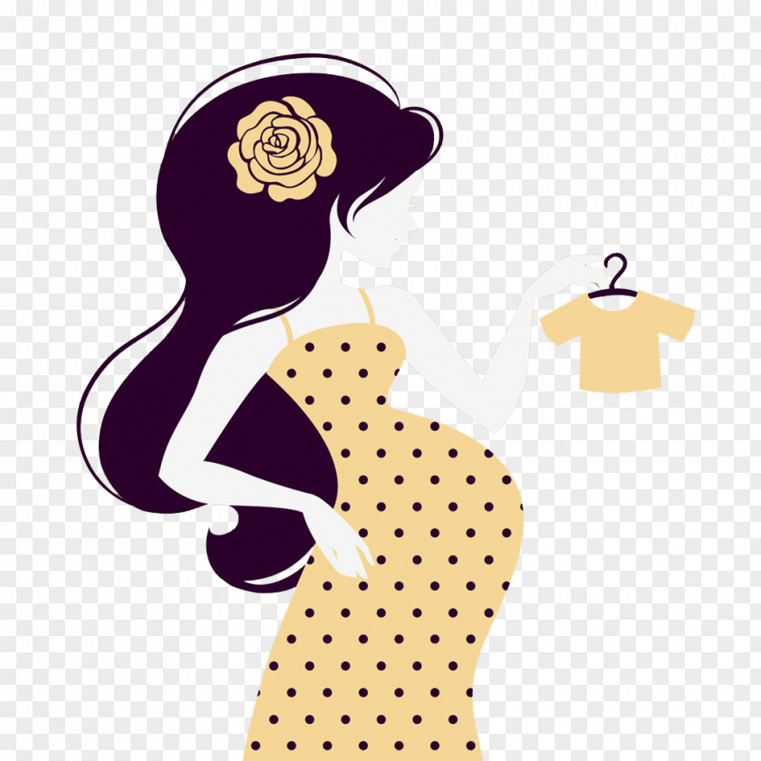 Pregnant Woman Silhouette Pregnancy Illustration PNG