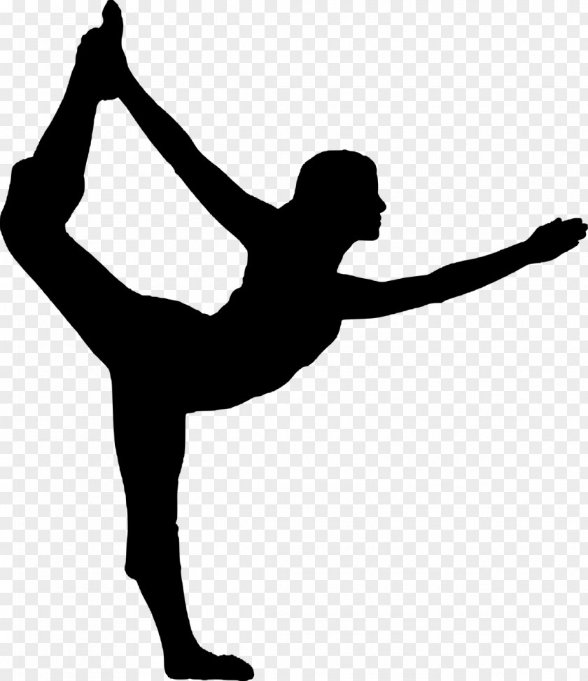 Yoga Vriksasana Silhouette Exercise PNG