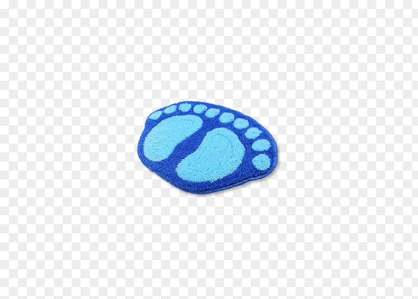 Printed Footprints Mats Turquoise Brand Pattern PNG