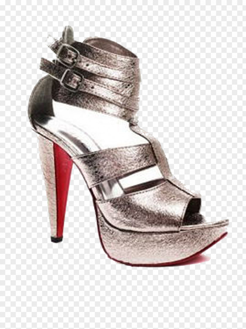 Silver High Heels Shoe High-heeled Footwear Day26 Nocona Boots PNG