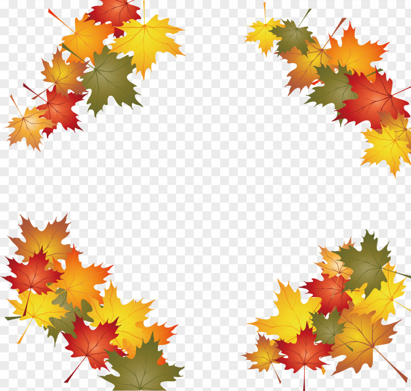 The Falling Leaves Of Autumn Leaf Color Clip Art PNG