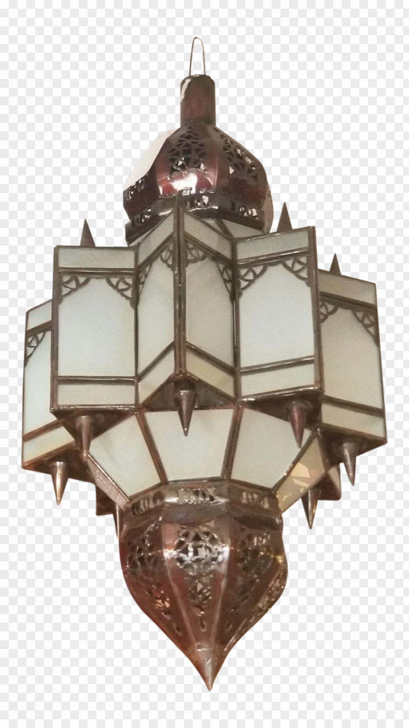 Brass Metal Christmas Lantern PNG