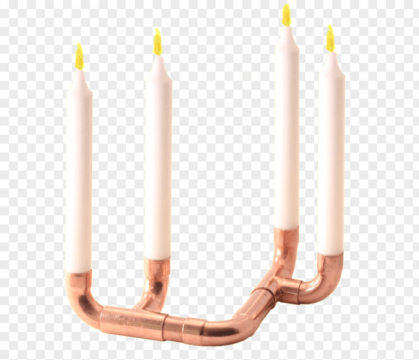Design Copper Lighting Candlestick PNG