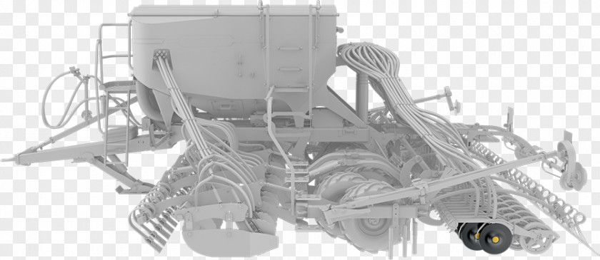 Grain Drill Car Product Design Angle Black PNG