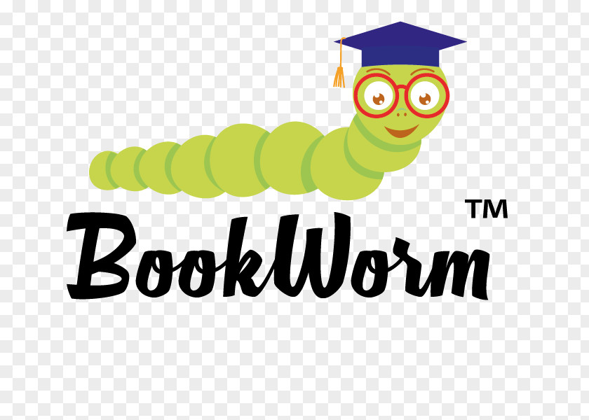 BOOK WORM Logo Typography Brand Font PNG