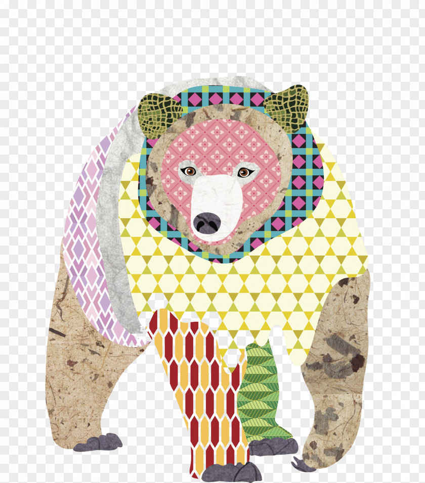 Hand Painted Polar Bear Bear, What Do You Hear? Drawing Animal PNG