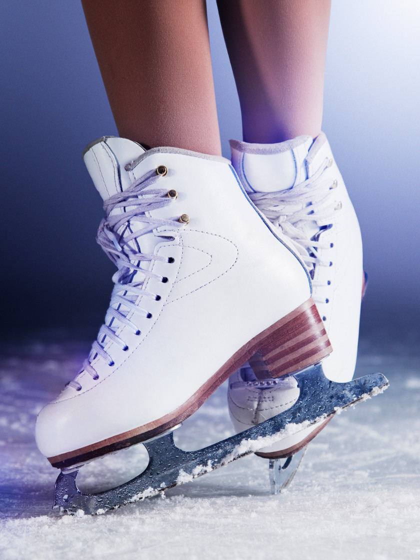 Ice Skates Skating Rink Figure PNG