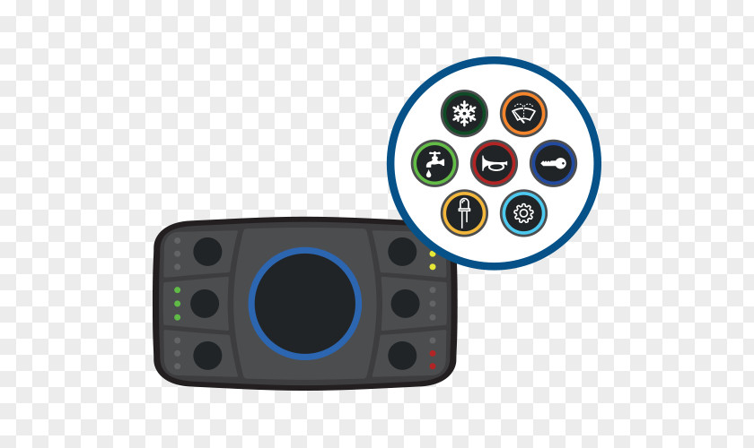 Customisable Keypad CAN Bus Market Industrial Design Product PNG