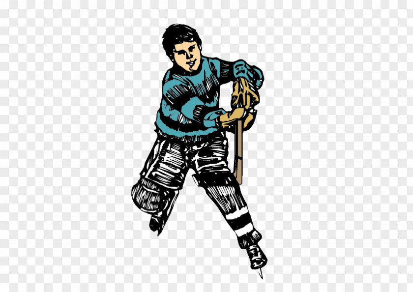 Hockey Action Figure PNG