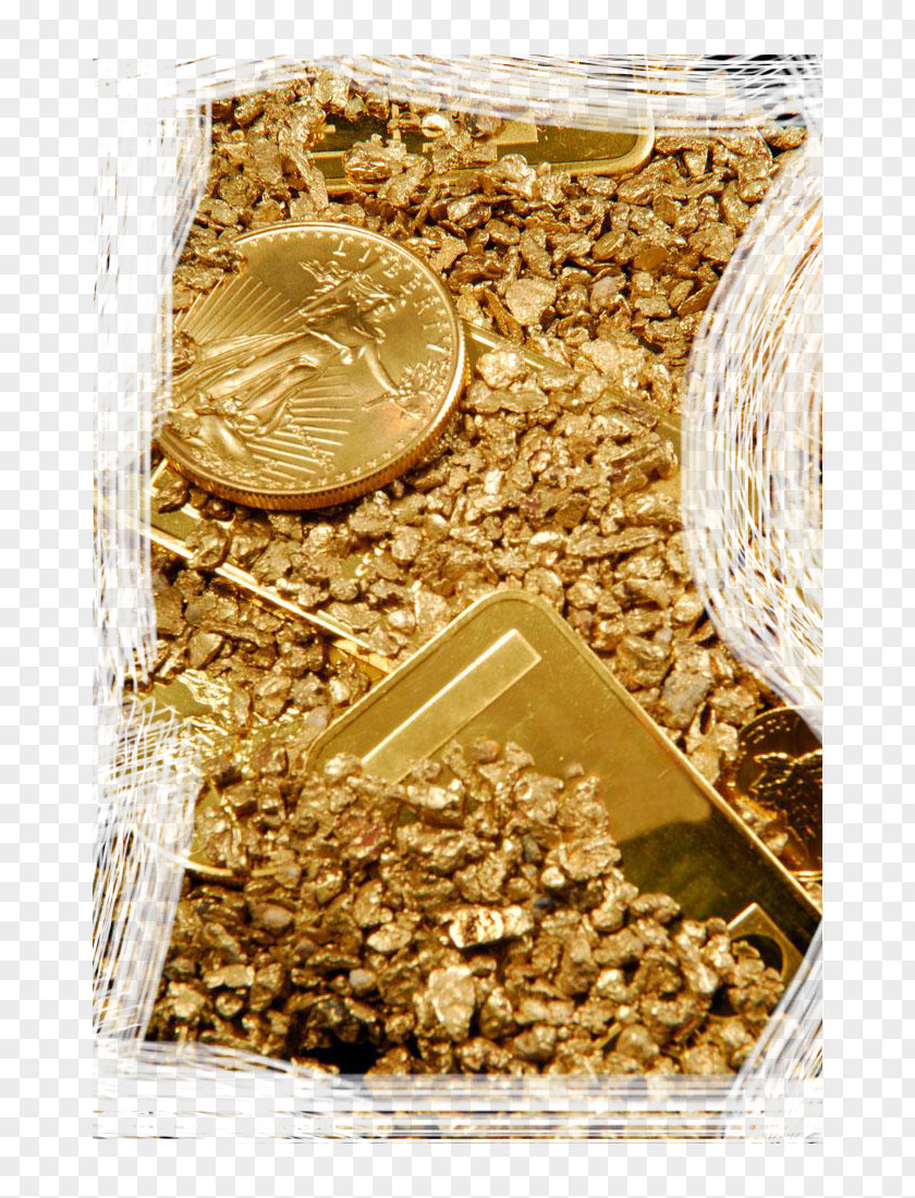 Jinsha Sand High-definition Deduction Material Gold Coin Money PNG