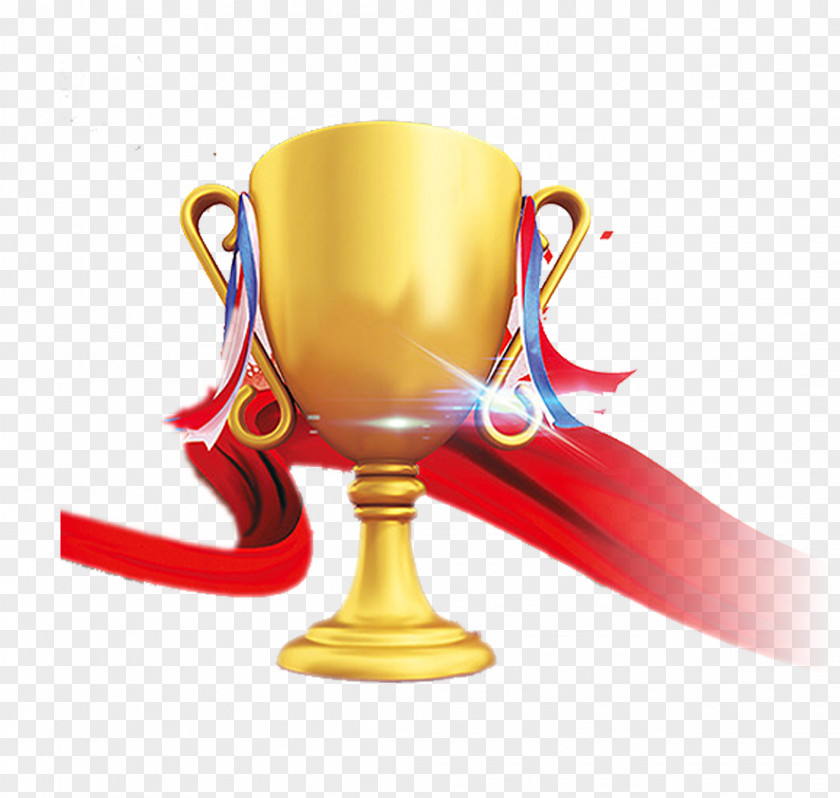 Gold Trophy Medal Icon PNG