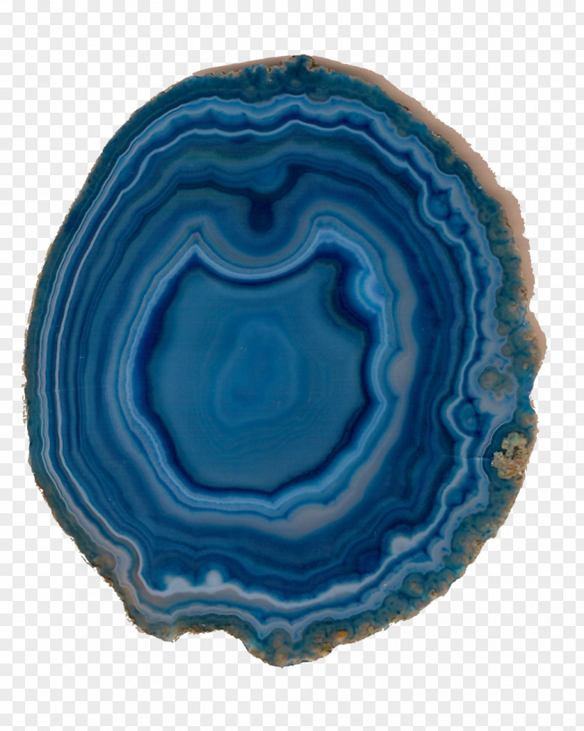 Agate Cobalt Blue Turquoise PNG