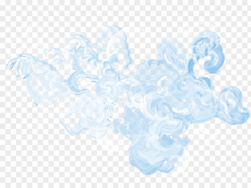 Blue Wave Sky Pattern PNG