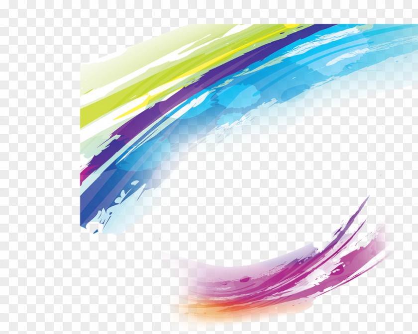Brush Rainbow Effect Light Download Poster PNG