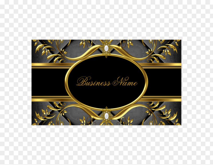 Gold Pattern Card Business Cards Visiting Information PNG