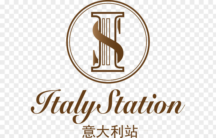意大利站 Logo Brand Font DesignItalian Phrases Italy Station PNG