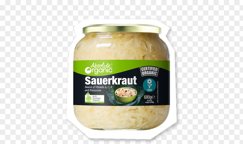 Sauerkraut Organic Food Condiment Certification PNG