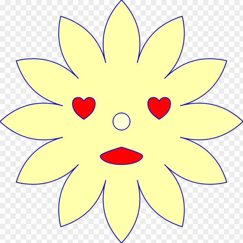 Daisy Face Clip Art Openclipart Image Cartoon Line PNG