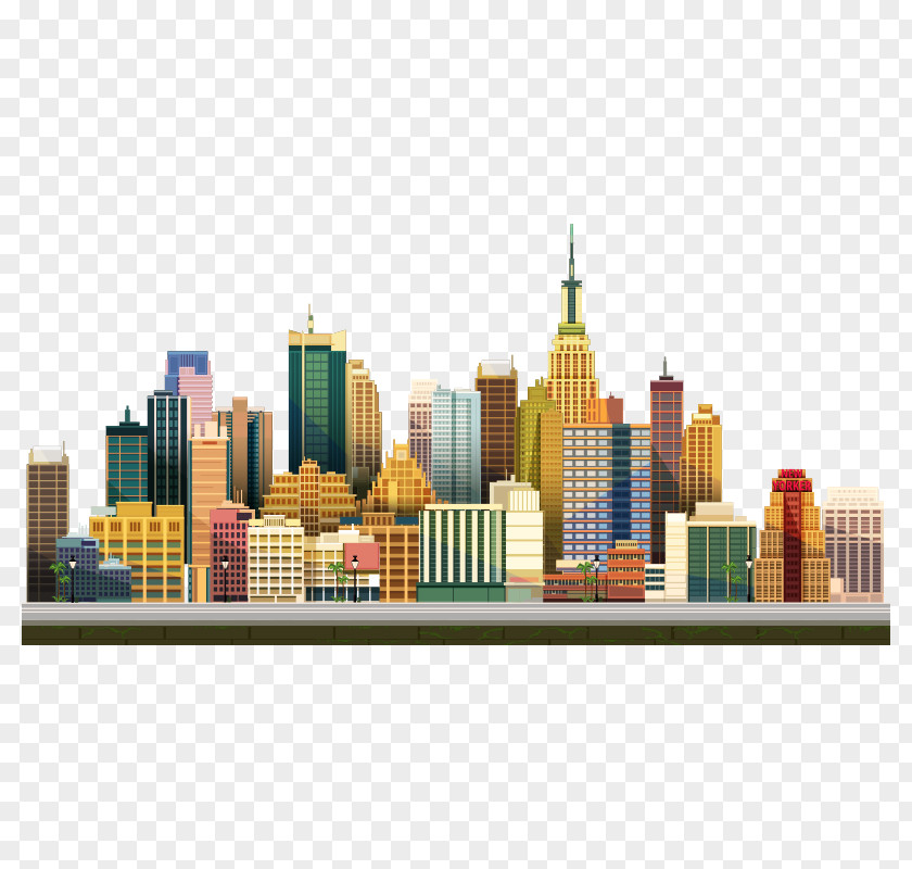 House,city 2D Computer Graphics Poster Illustration PNG