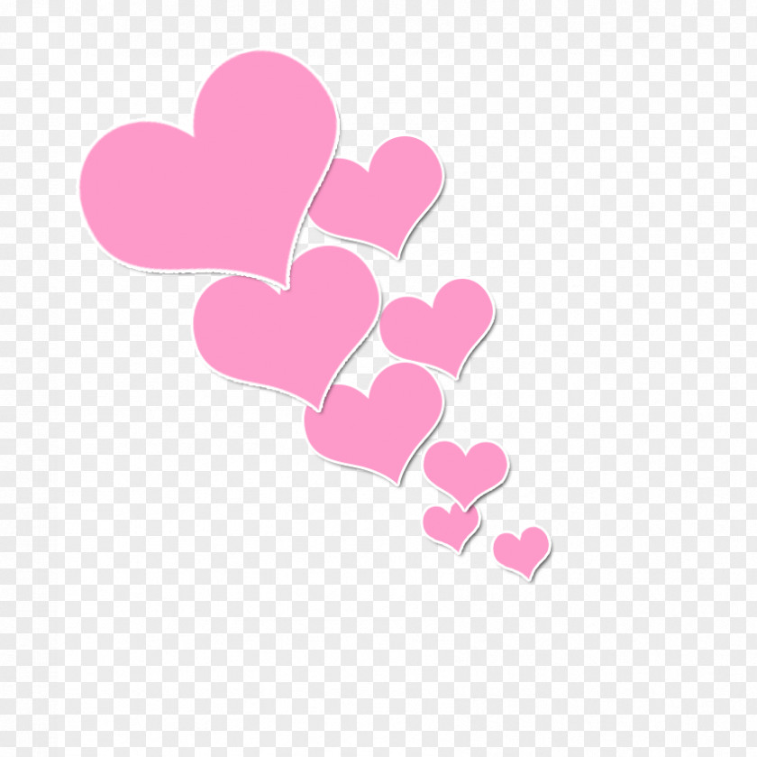 Pink Heart Color Clip Art PNG
