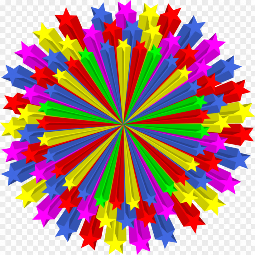 Rainbow Color Star Clip Art PNG