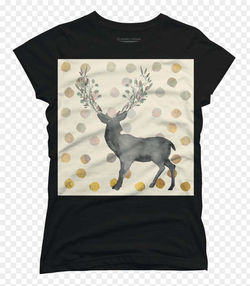 T-shirt Reindeer Clothing Sleeve PNG