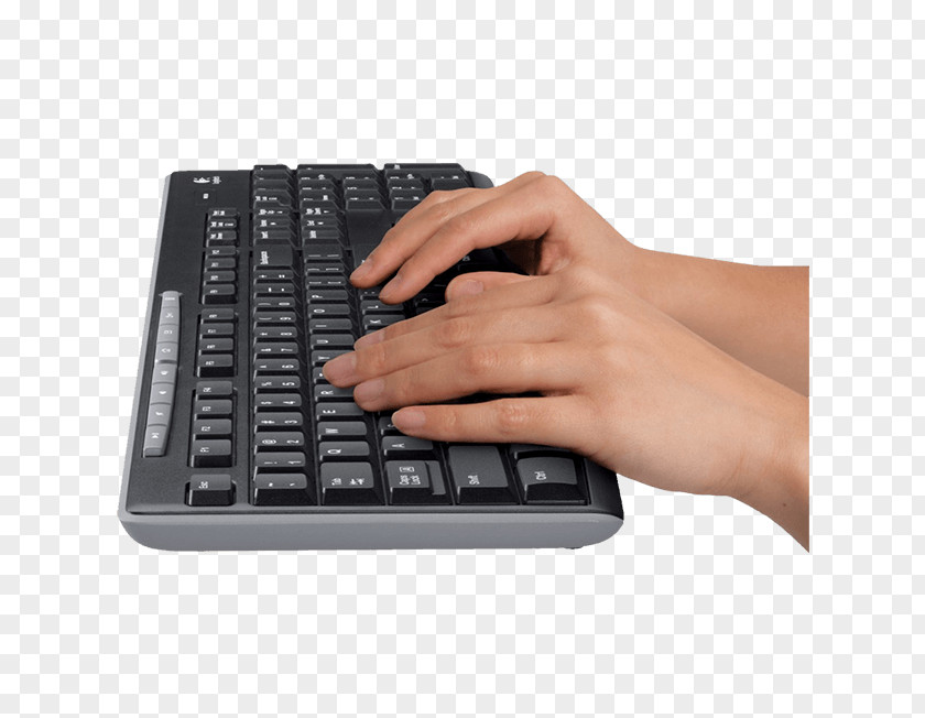 Typing Computer Keyboard Mouse Logitech Unifying Receiver Laptop PNG