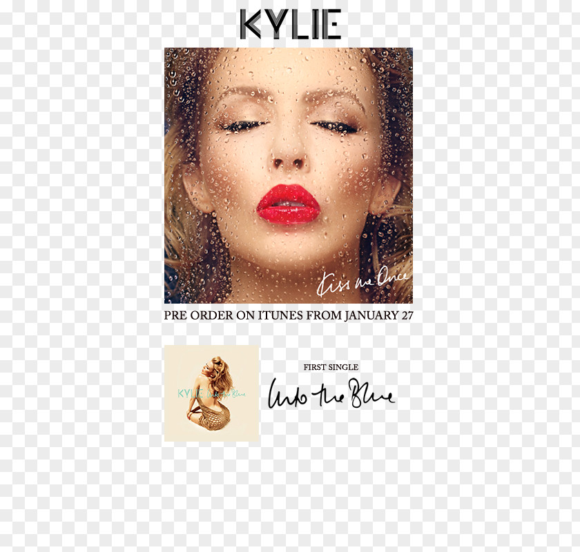 Kylie Minogue Kiss Me Once Album Into The Blue Compact Disc PNG