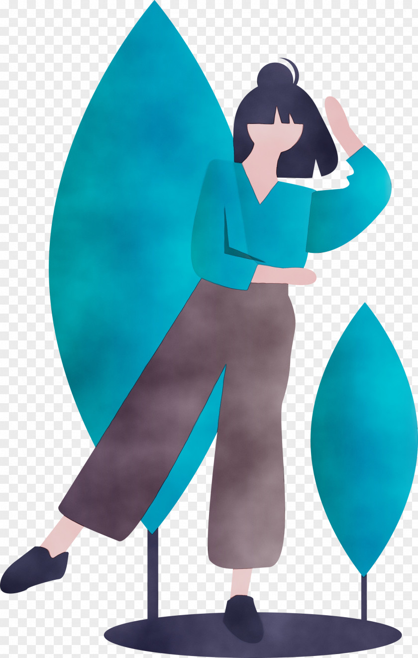 Cartoon Turquoise PNG