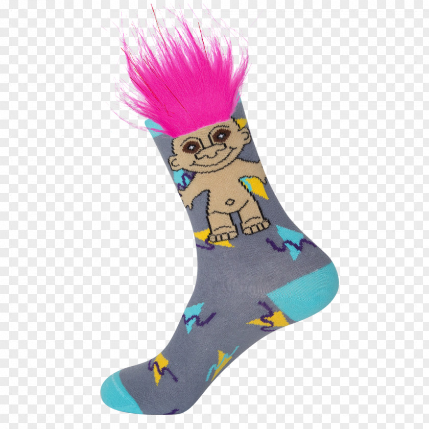 Diabetic Sock Troll Doll Shoe Knee Highs PNG