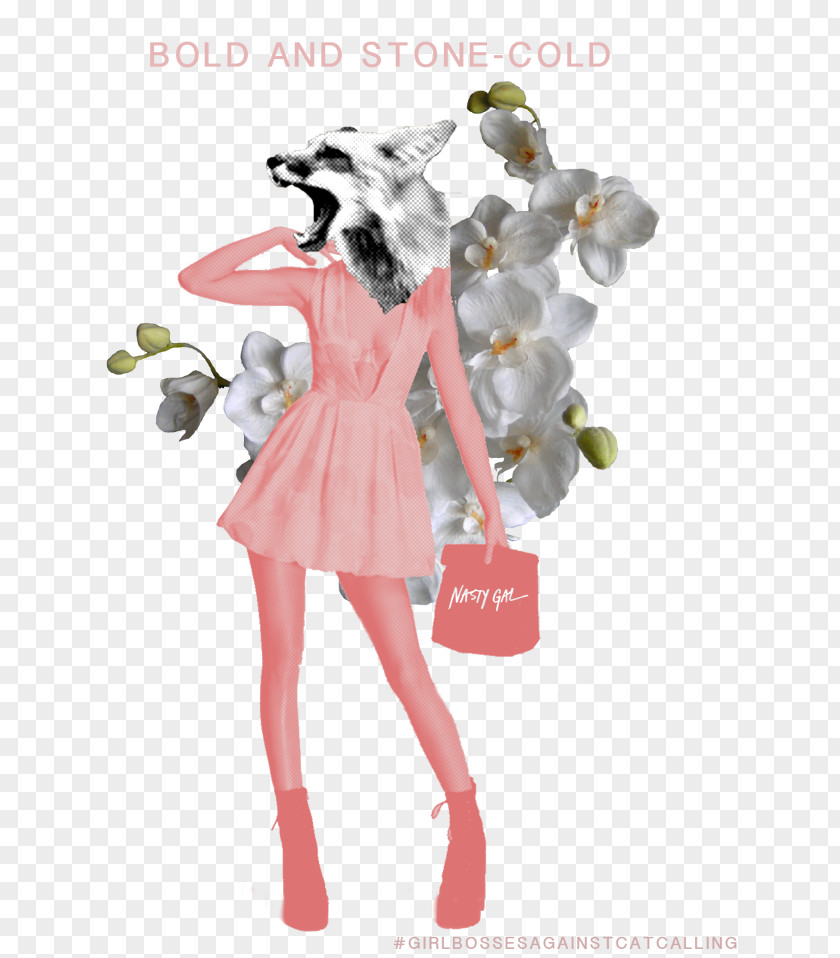 Feminist Philosophy Fashion Illustration Costume Pink M PNG