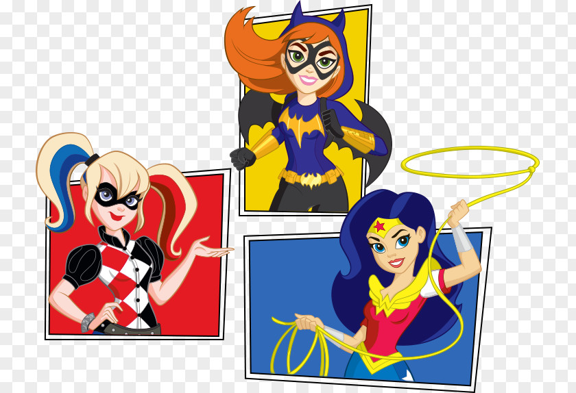 Superheroes Diana Prince Batgirl Harley Quinn Bumblebee Supergirl PNG