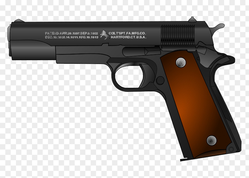 Handgun M1911 Pistol .45 ACP Automatic Colt Colt's Manufacturing Company Firearm PNG