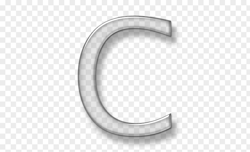 Letter C Material Black And White Pattern PNG