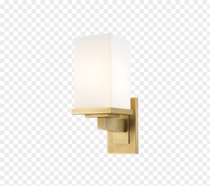 Single Head Copper Wall Lamp Clip Art PNG