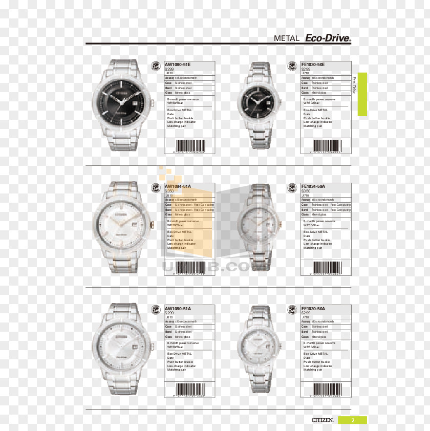Watch Eco-Drive Citizen Holdings Product Manuals Radio Clock PNG