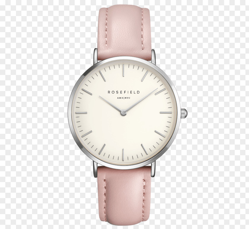 Watch Rosefield The Bowery Jewellery Pink Strap PNG