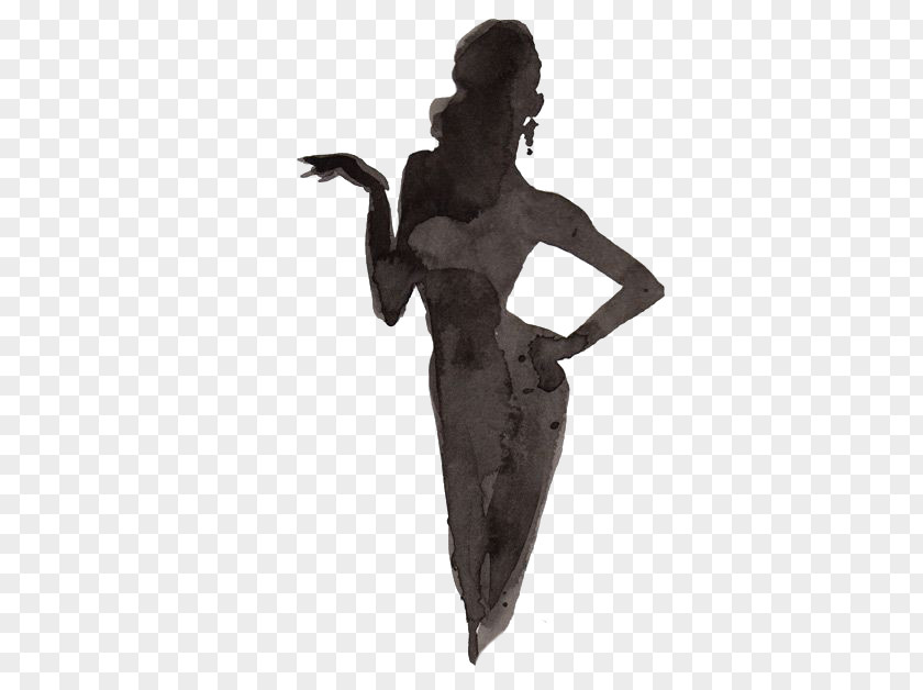 Woman Silhouette Drawing PNG