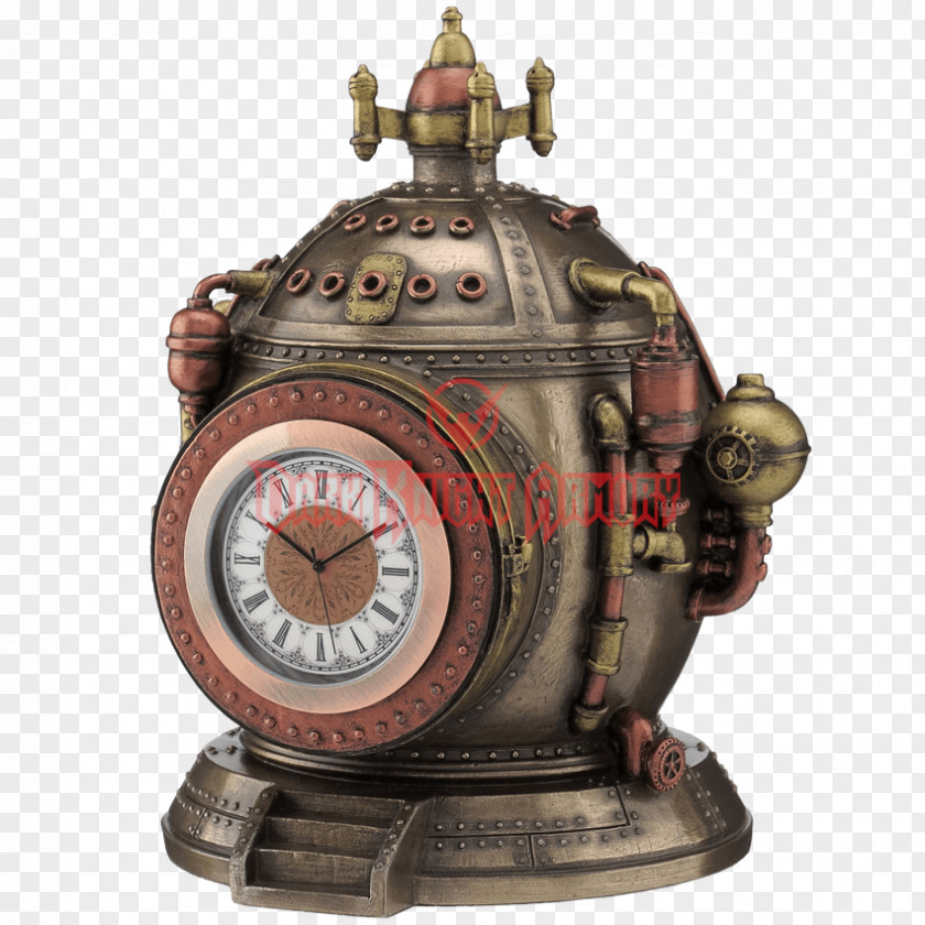 Clock The Time Machine Steampunk Travel Gift PNG