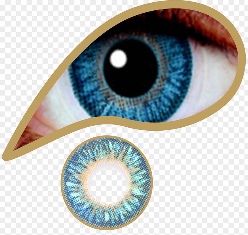 Eye Contact Lenses Brown Circle Lens PNG
