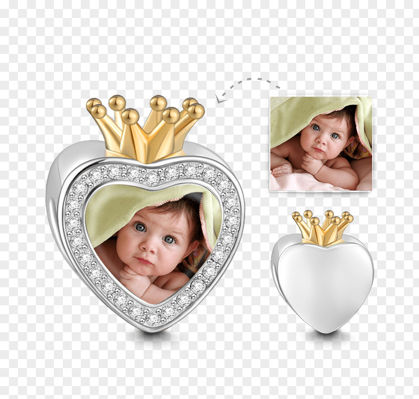 Silver Locket Sterling Charm Bracelet Infant PNG