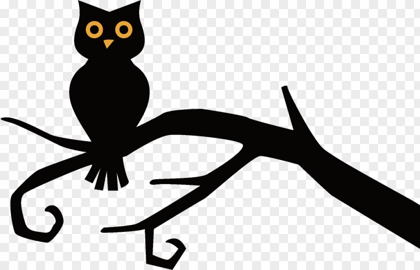 Small To Mediumsized Cats Line Art Owl Halloween PNG