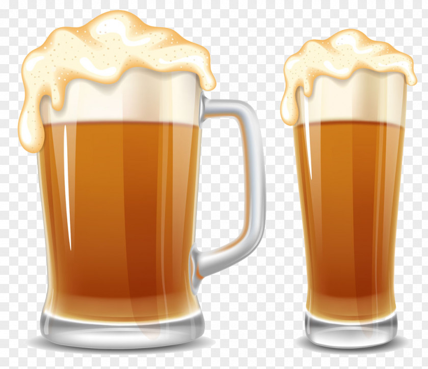 Two Glasses Of Wine Image Beer Oktoberfest Cup Cartoon PNG
