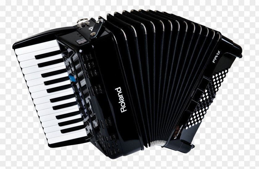 Black Musical Accordion Piano Roland Corporation Instrument PNG