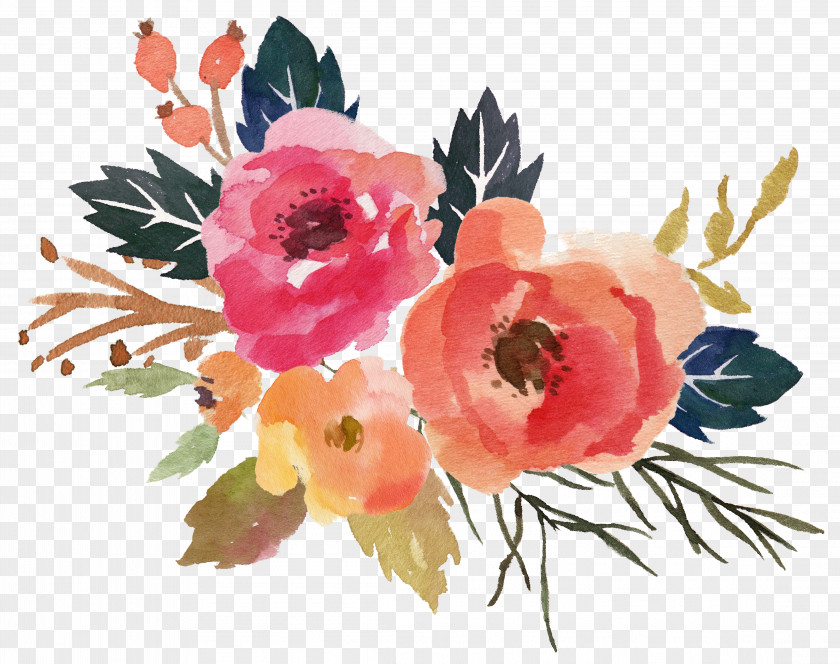 Referendum Watercolor Simply Blessed Flower Bouquet Floristry Art PNG