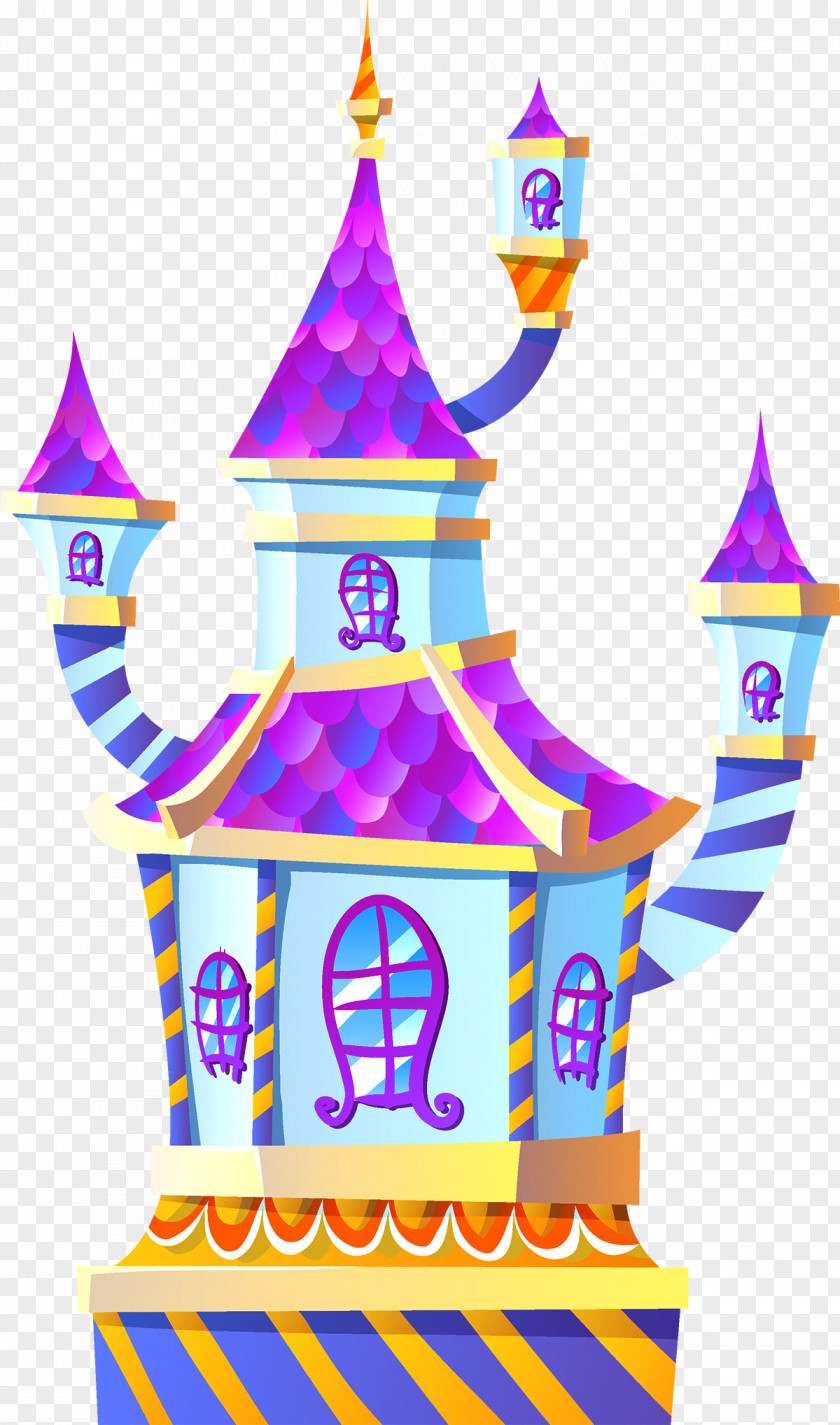 Cartoon Castle Illustration PNG