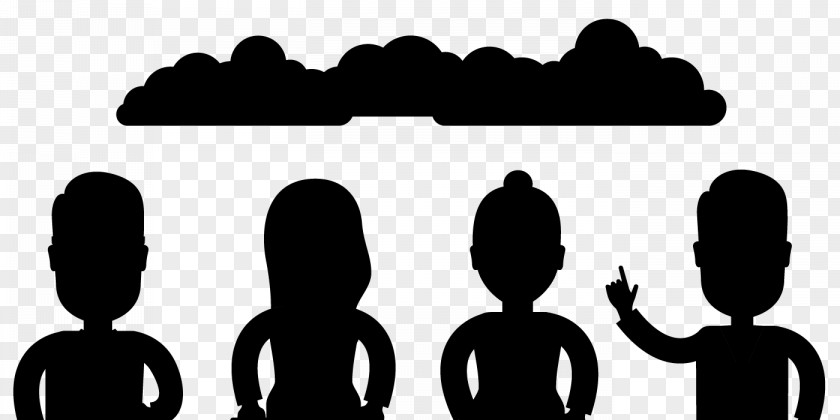 Crowd Text People Silhouette PNG