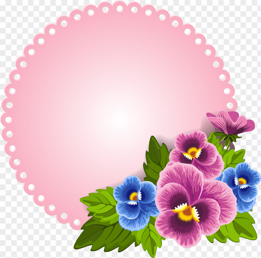 Flower Borders And Frames Floral Illustrations Clip Art Design PNG