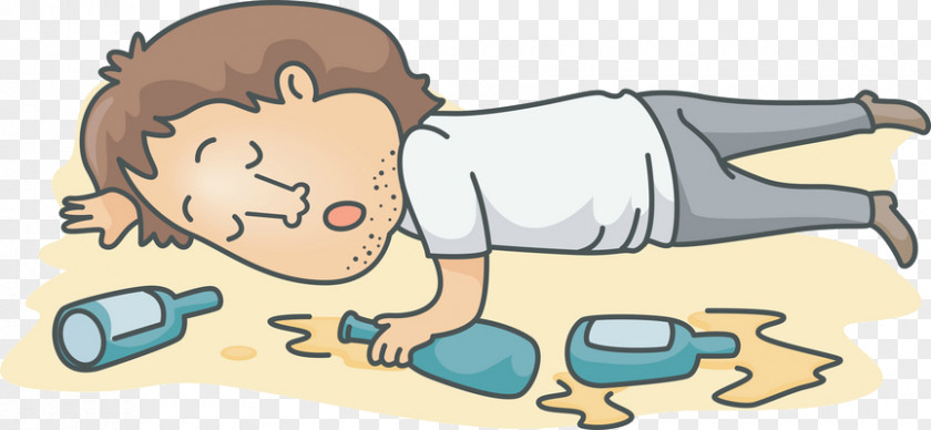 People Lying Cartoon Alcohol Intoxication Clip Art PNG