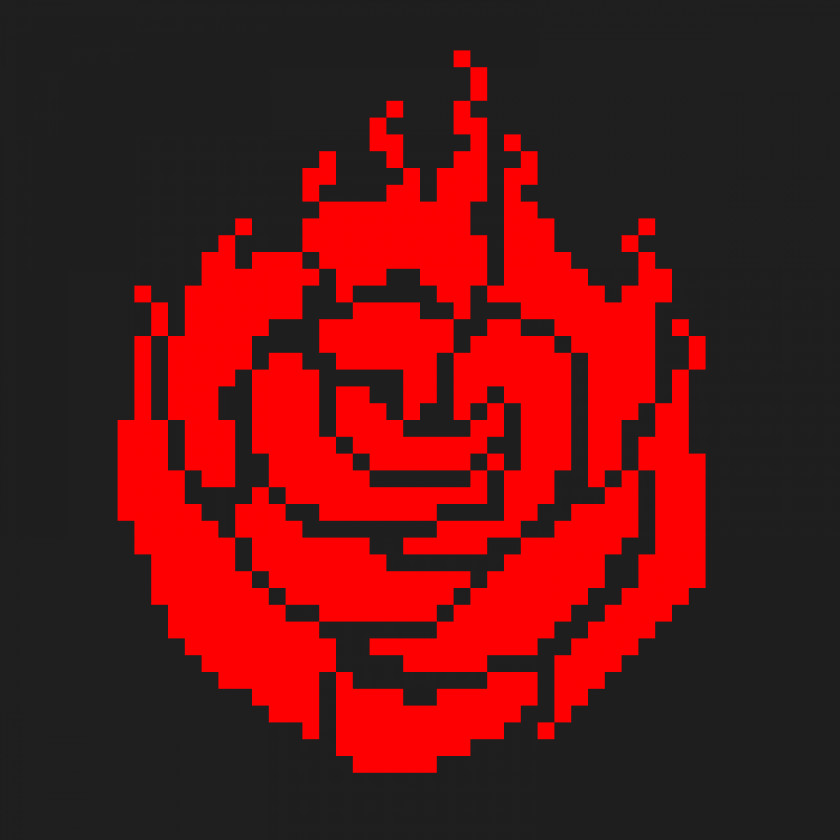 Ruby Minecraft Pixel Art Bead PNG